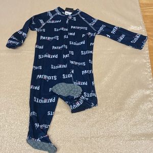 New England Patriots feet pajamas